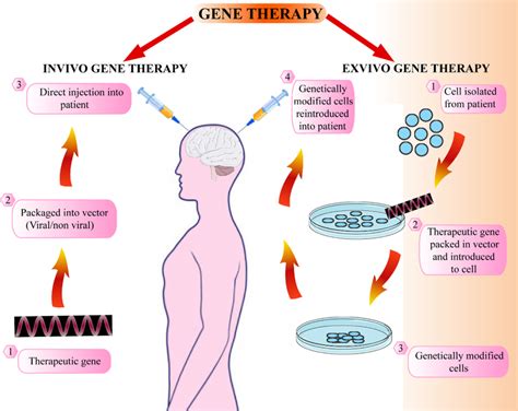 Genetic therapy concept illustration